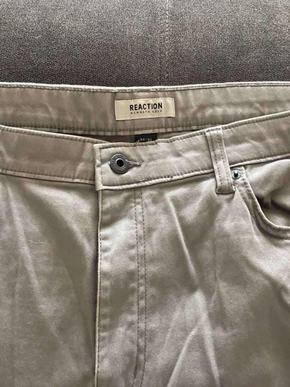 Reaction Kenneth Cole Slim Straight Jeans in Light Grey